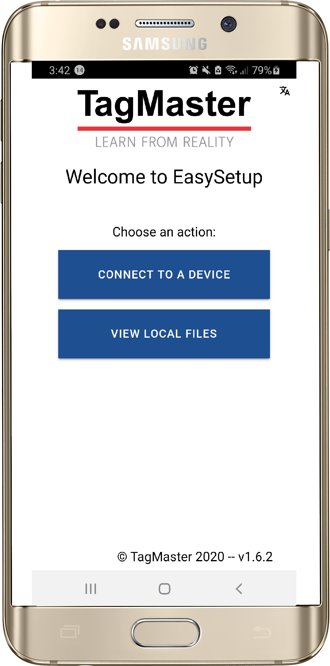 easysetup app screen